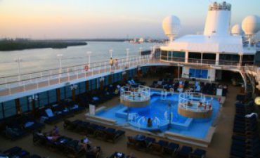 a azamara cruise with a pool