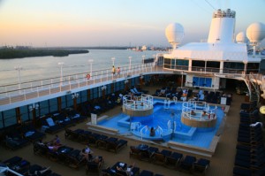 a azamara cruise with a pool