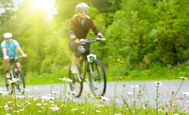 Couple Cycling