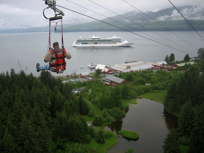 Zipline in Alaska