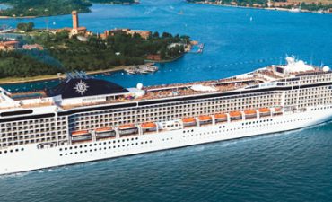 msc cruise aerial view