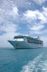 a rhapsody cruise ship in the ocean