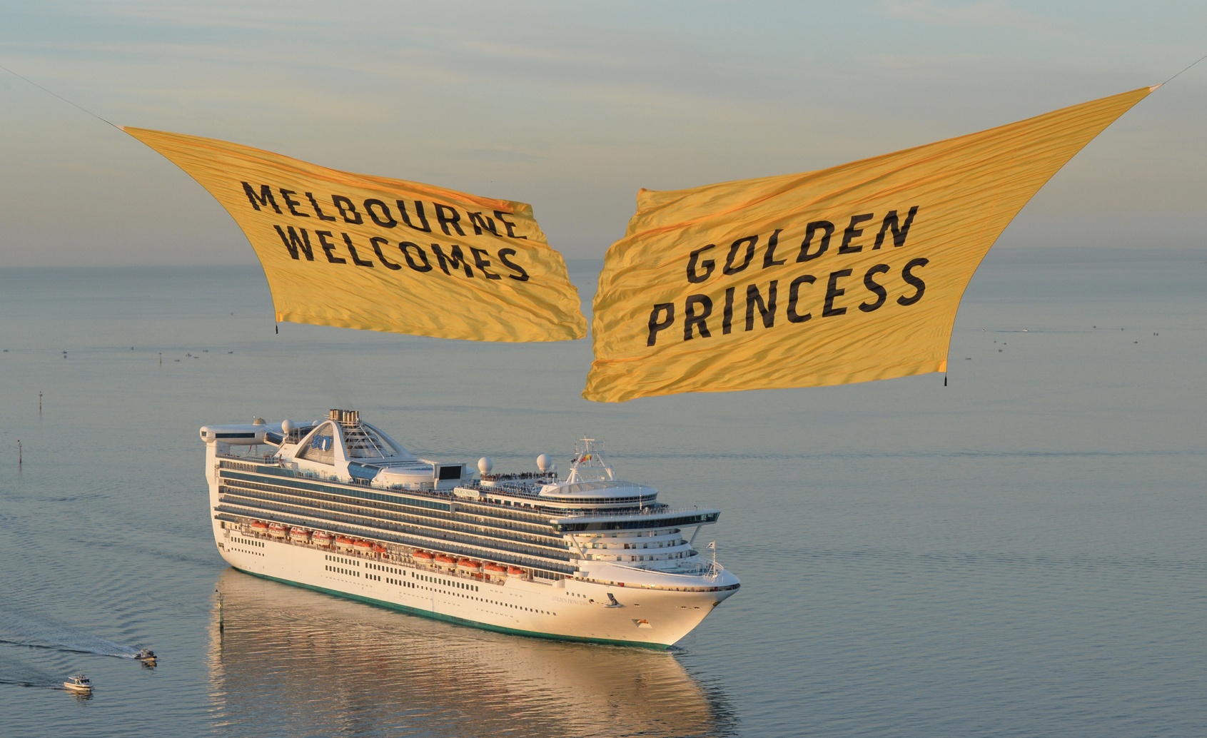 Melbourne Welcome Golden Princess