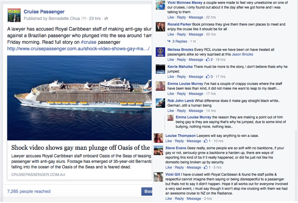 Cruise Passenger_social media comments