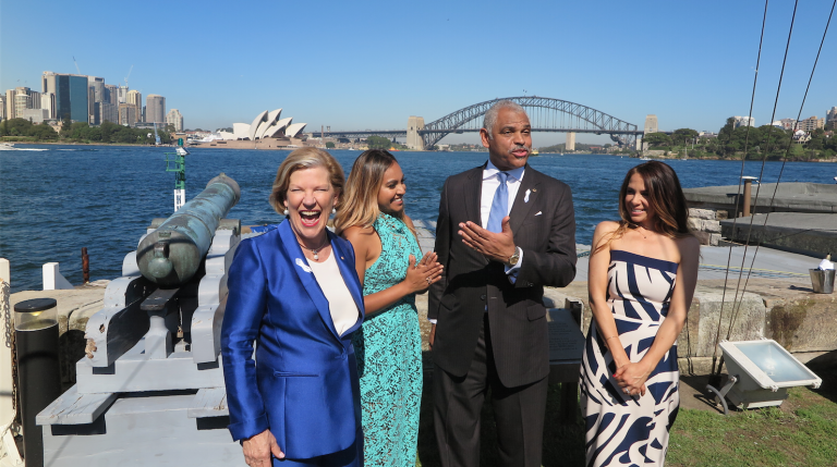 Ann Sherry, Jessica Mauboy, Arnold Donald, Kate Ritchie_cruisepassenger