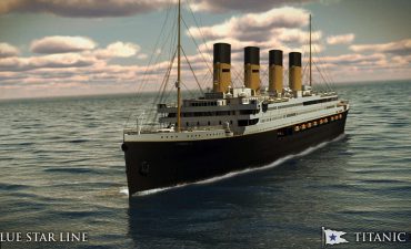 A concept drawing of titanic II as imagined by Clive palmer's Blue Star Line