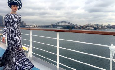 Jessica Minh walks the ramp aboard Costa Luminosa-CruisePassenger.com.au