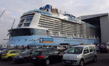 Ovation of the Seas float out