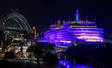 Queen Victoria lit purple for International Women's Day