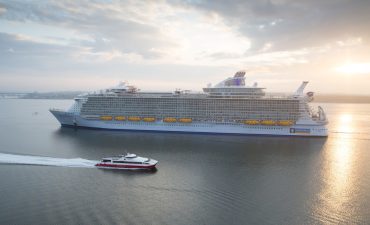 World's largest ship Harmony of the Seas arrives in Southampton