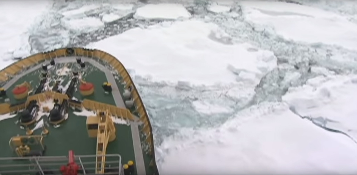 Arctic icebreaking with a polar legend