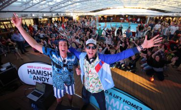 Comedic duo Hamish and Andy hit the seas on Carnival Spirit