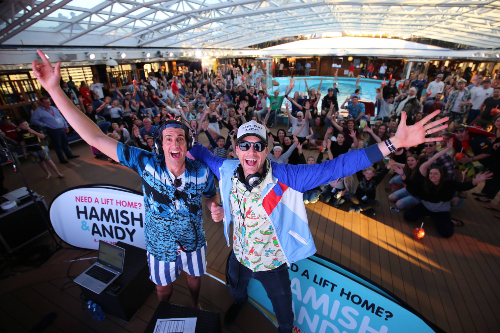 Comedic duo Hamish and Andy hit the seas on Carnival Spirit