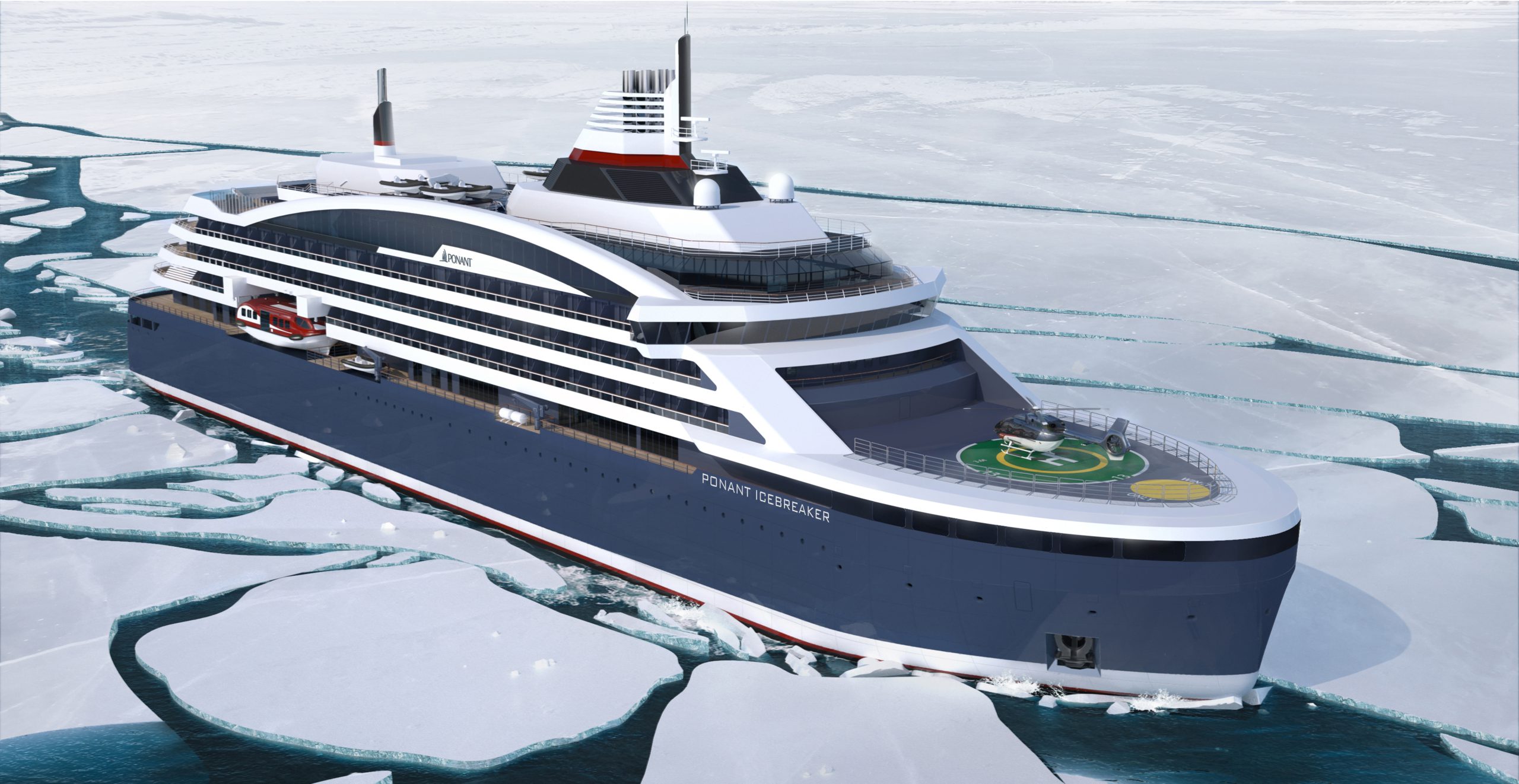 Ponant reveals hybrid luxury icebreaker
