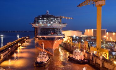 Celebrity Edge floats out