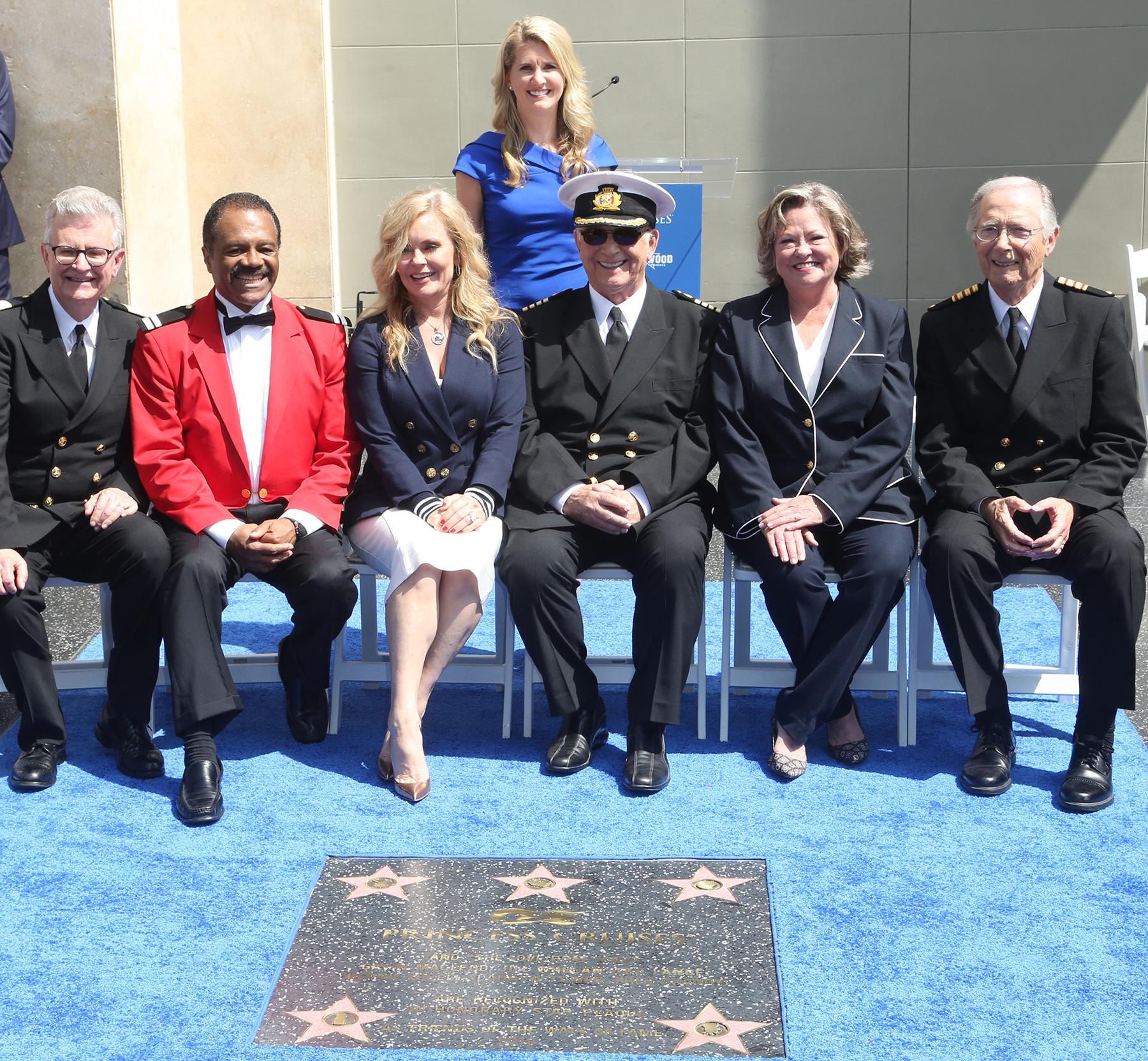 The cast of The Love Boat and Princess Cruises receive a star on the Hollywood Walk of Fame