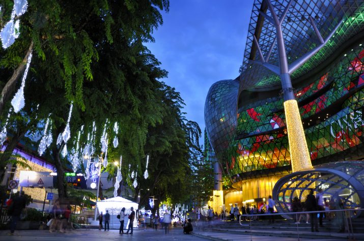 Christmas shopping on Orchard Street, Singapore