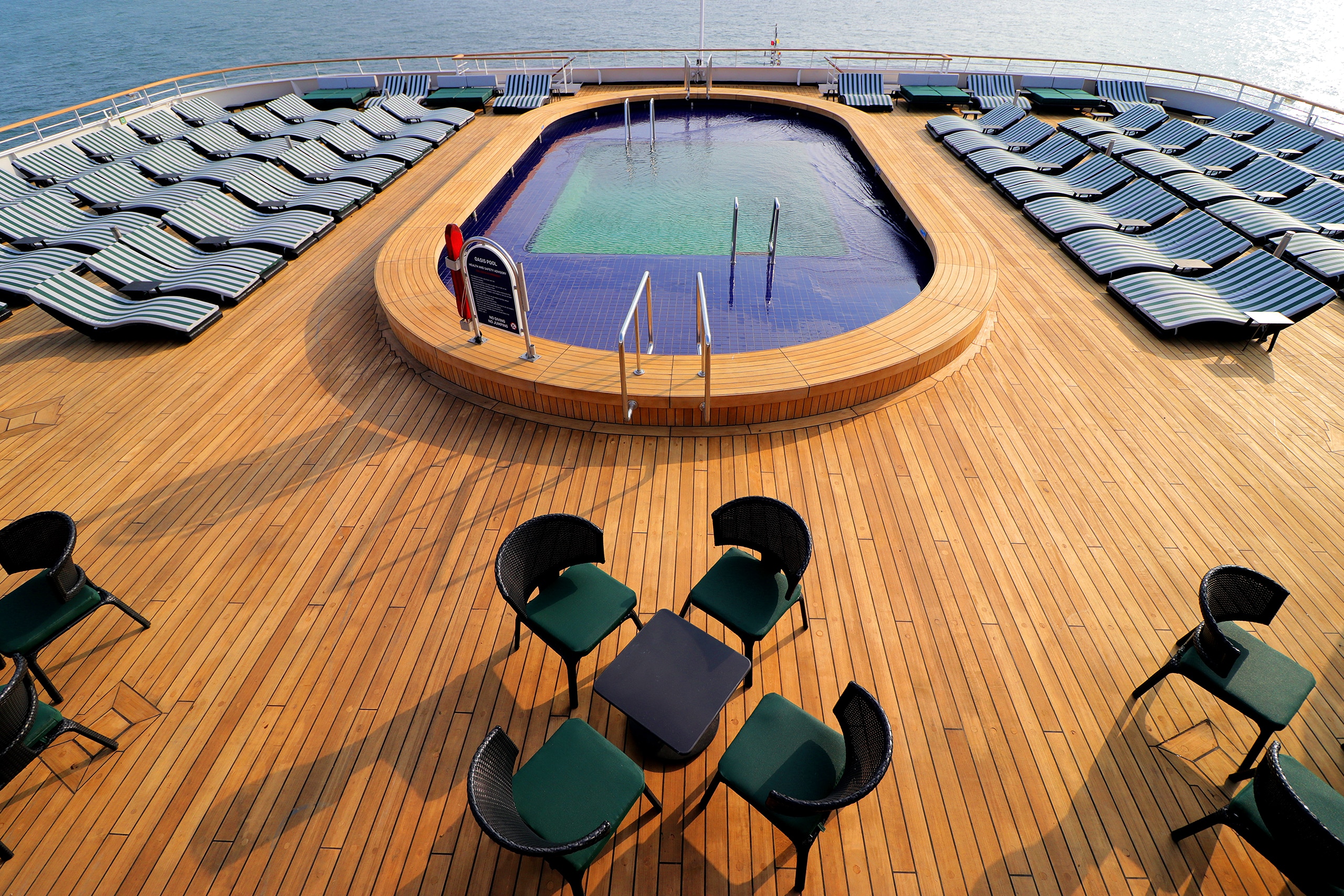 The new Pacific Aria emerges from drydock Cruise Passenger