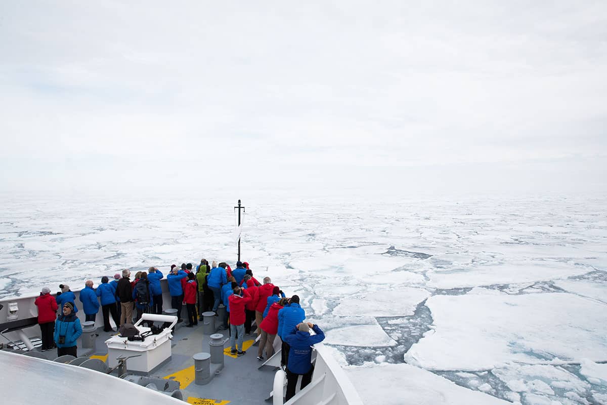 Cruising in the Svalbard arctic.