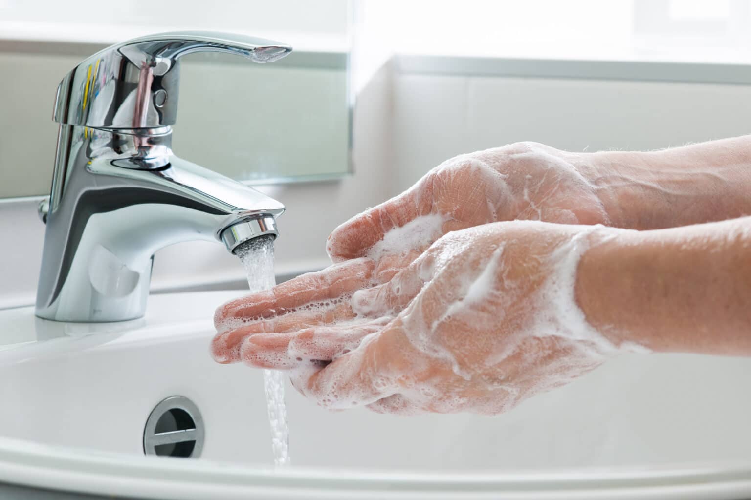 Hand washing to prevent norovirus