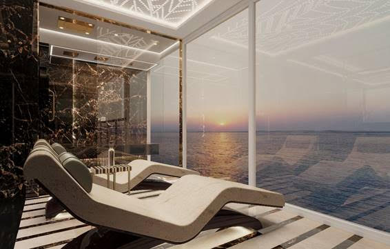 Inside the most luxurious and largest suite at sea