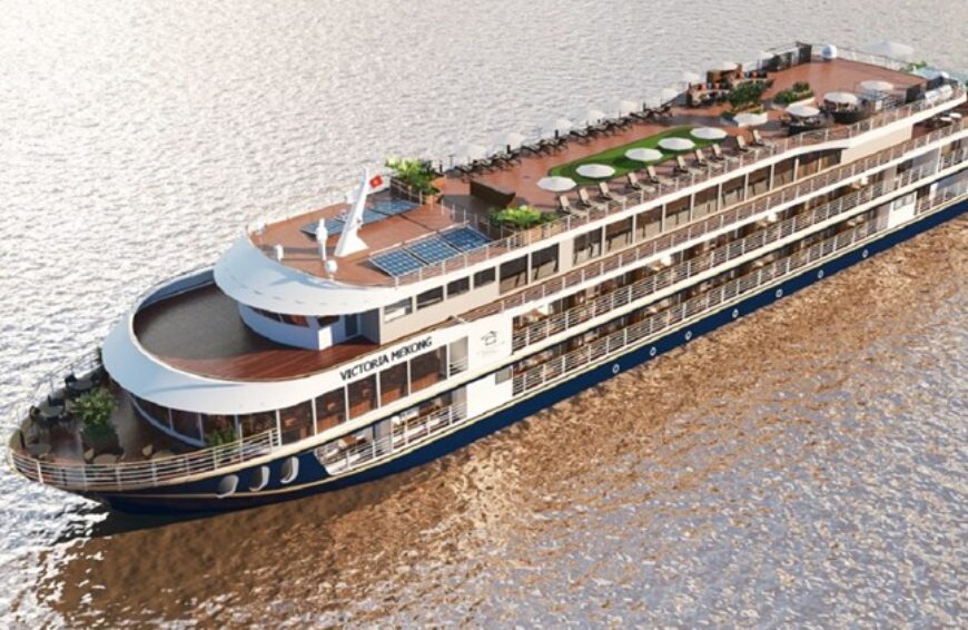 New line debuts first ship on the Mekong River