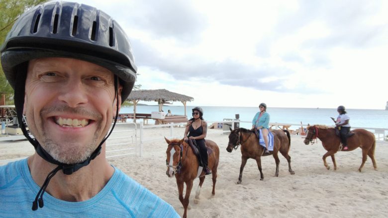 Horse riding at Half Moon Cay