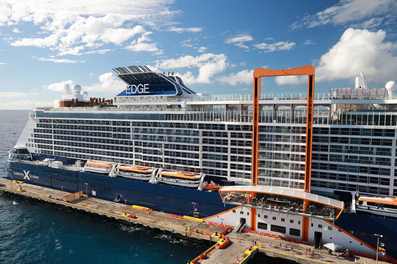 Celebrity Edge in port