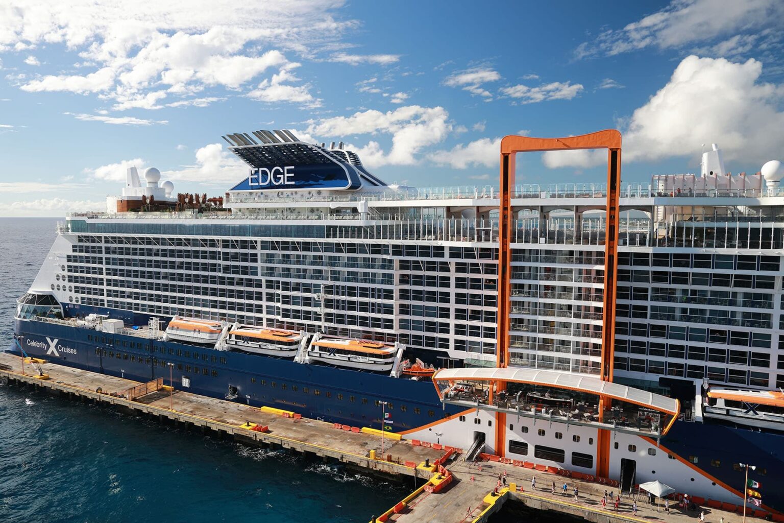 Celebrity Edge in port