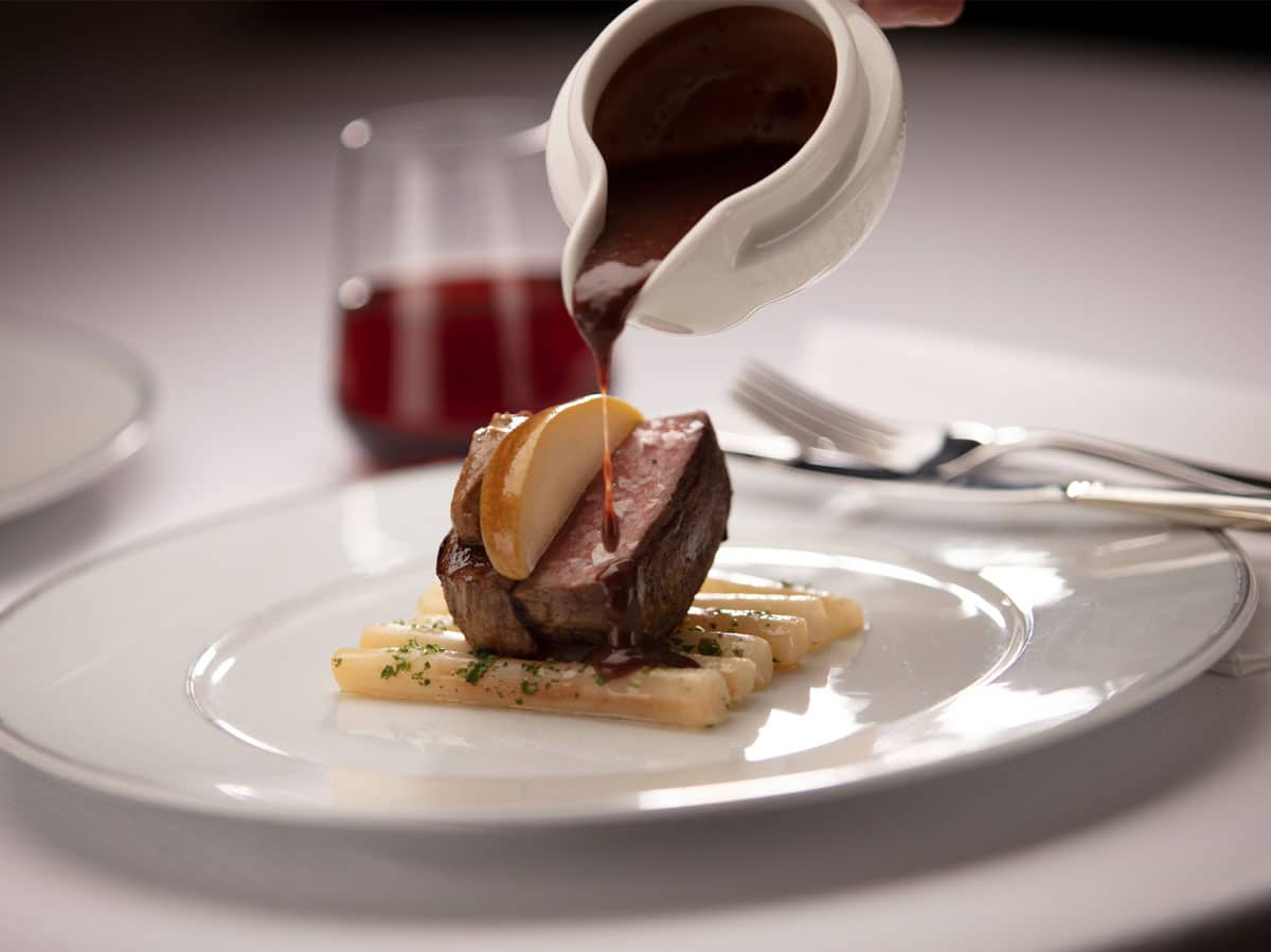 Chateaubriand, Red Wine Grain Mustard Sauce