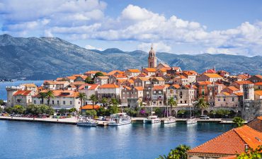 The beautiful historic Croatian town of Korcula