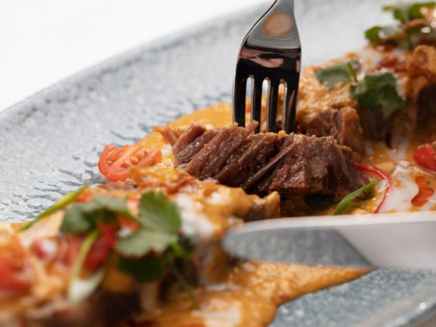 Malaysian-Style Braised Beef Short Rib, Curry Sauce, Jasmine Rice