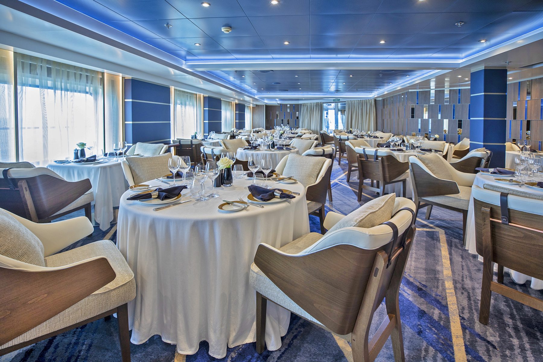 The new Prime 7 restaurant aboard the Seven Seas Navigator