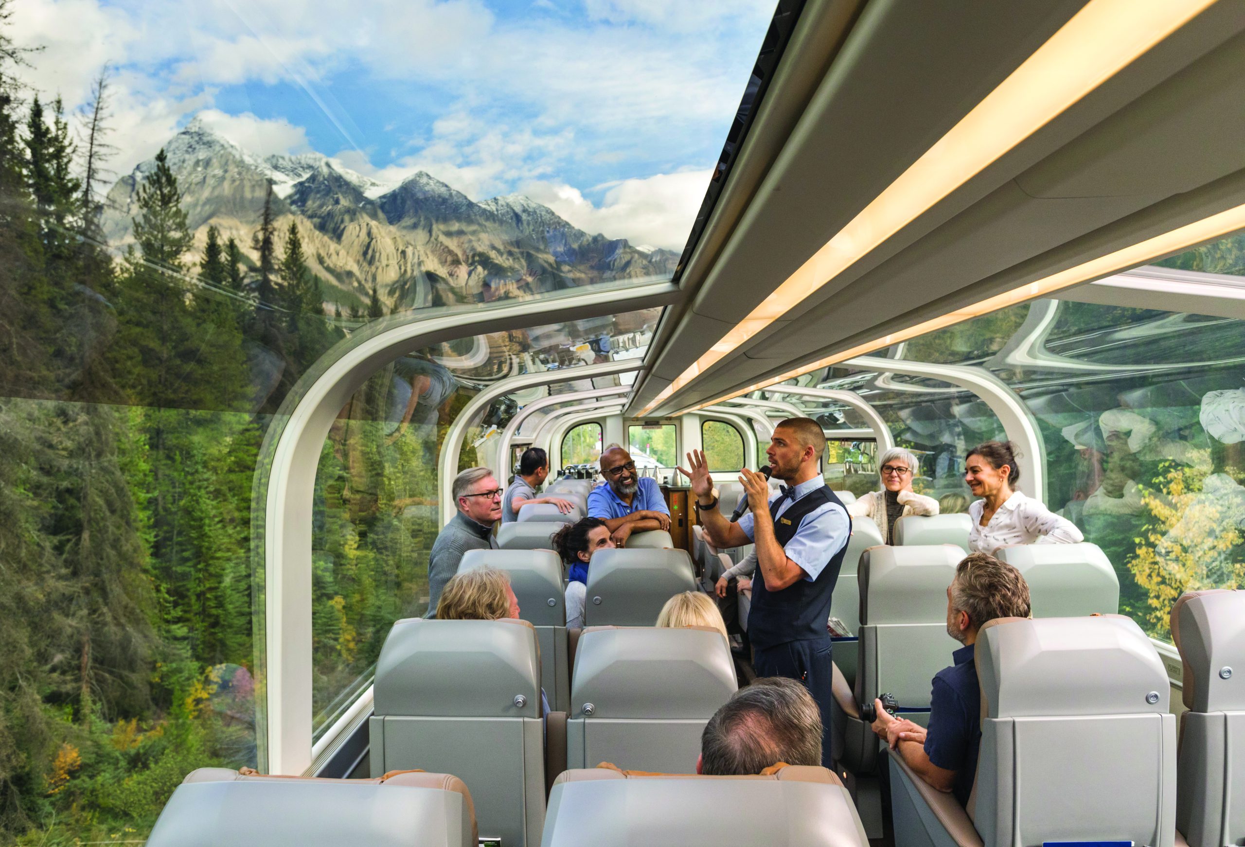 The most spectacular train journey - a trip through the Rocky Mountains