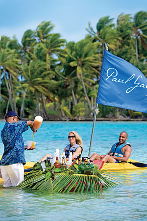 Floating bar, Paul Gauguin Cruises