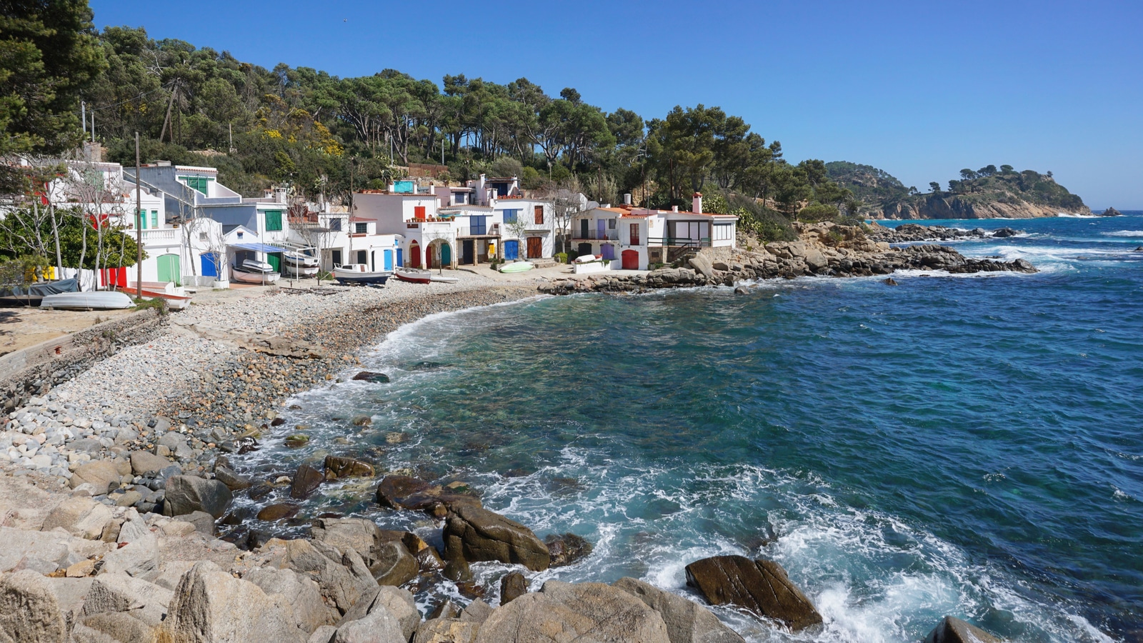 old fisherman houses palamos