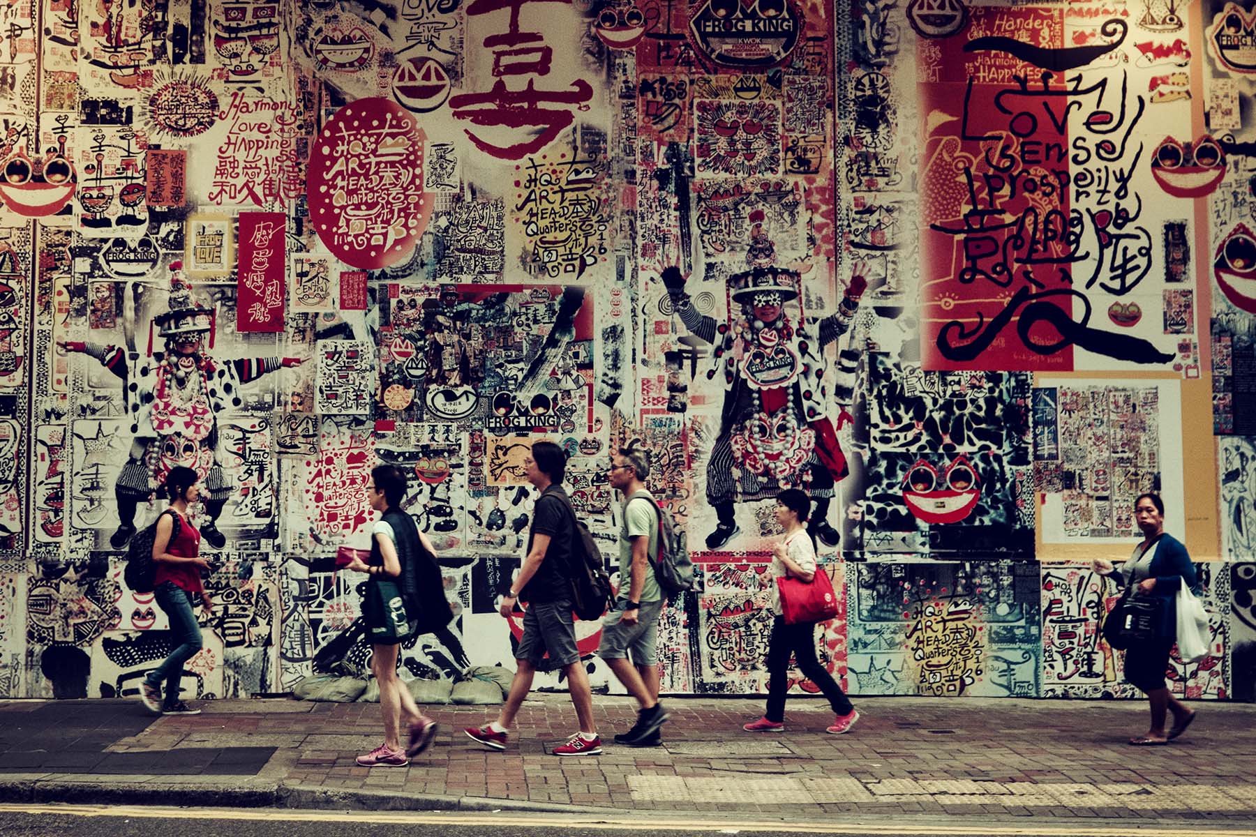 The colourful streets of Hong Kong