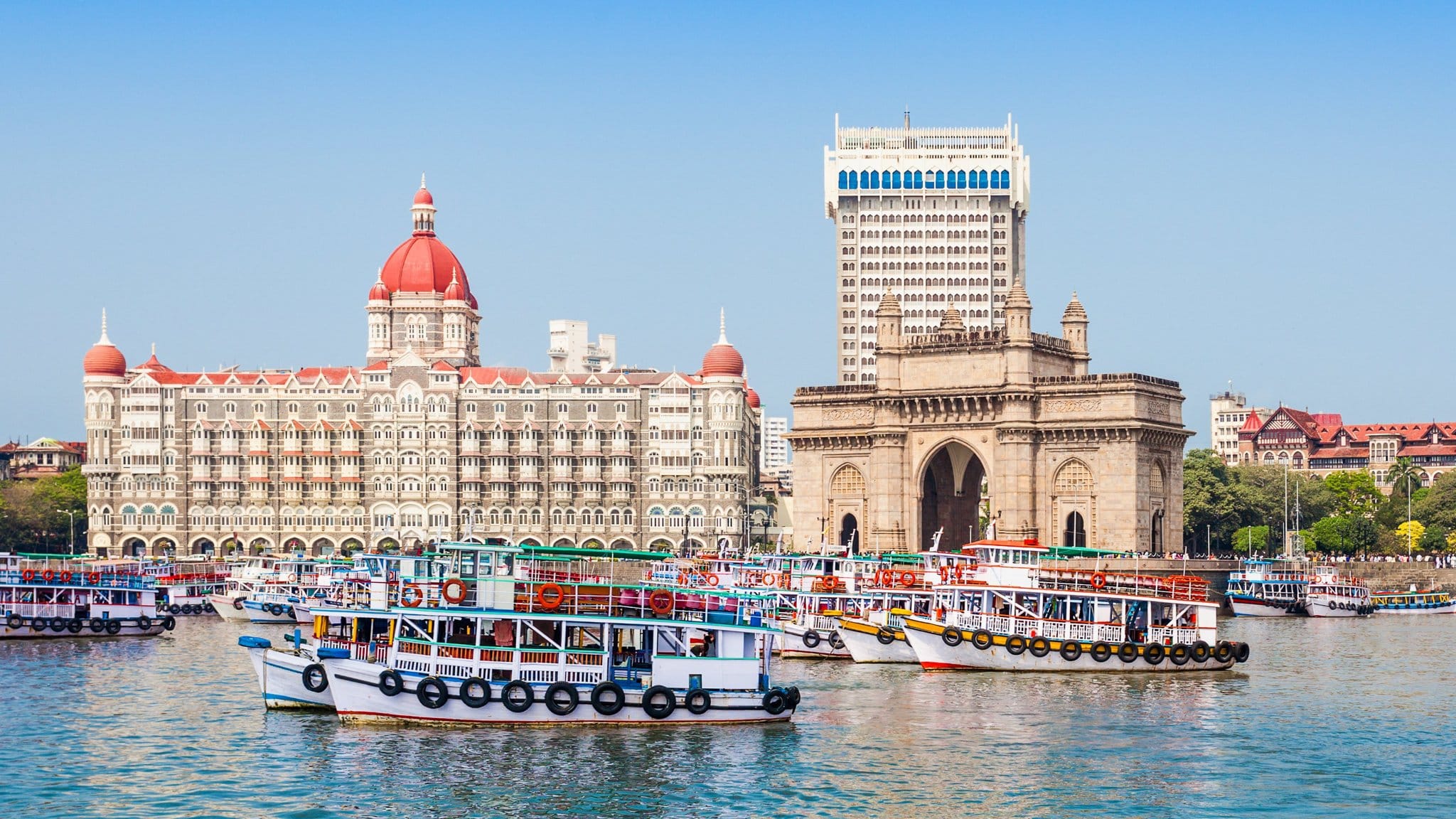 Taj Mahal Hotel and Gateway of India