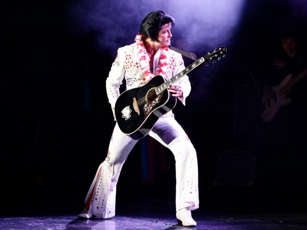 Elvis performer on the stage