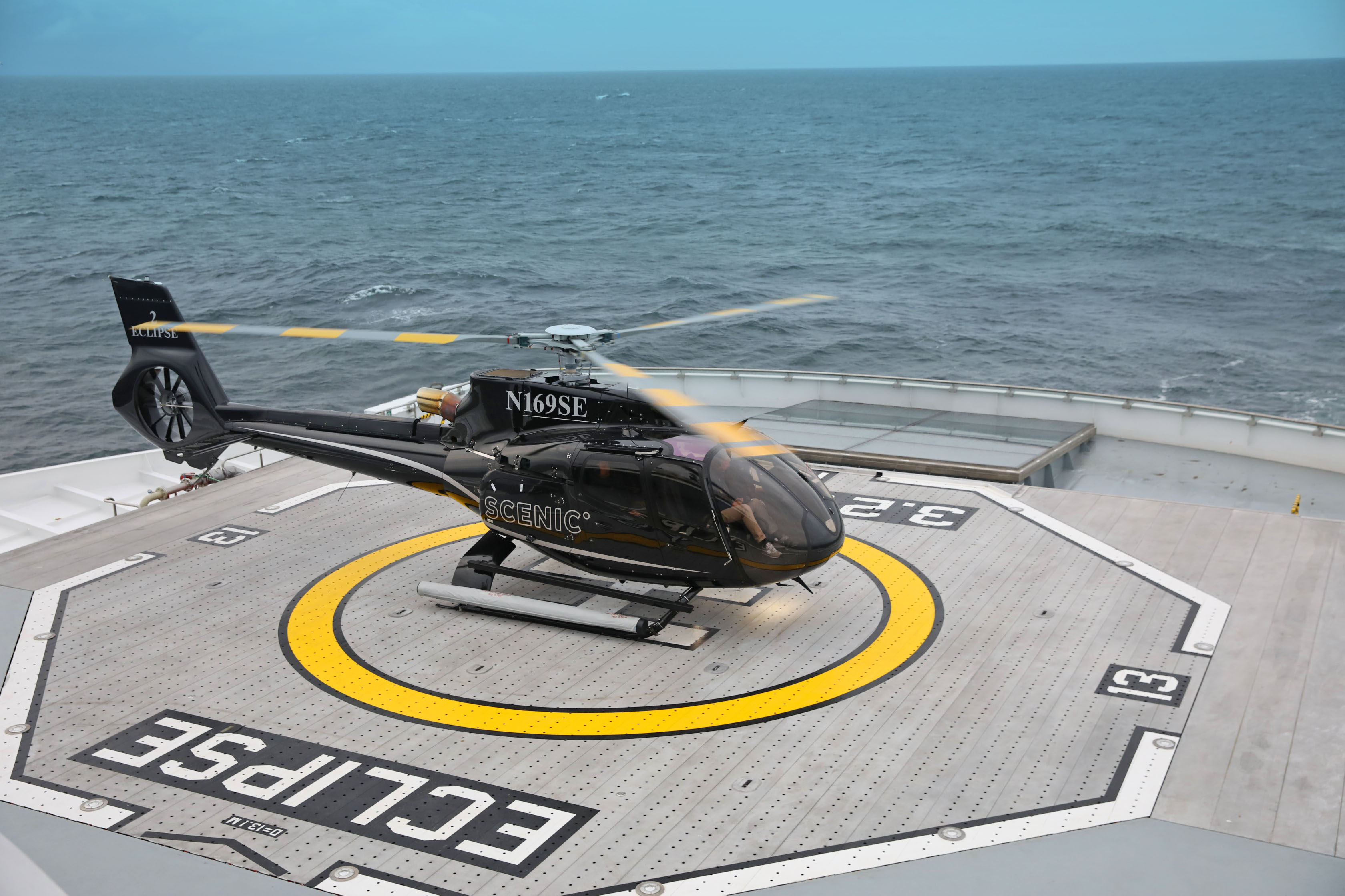 Scenic Eclipse Helicopter Heli Deck