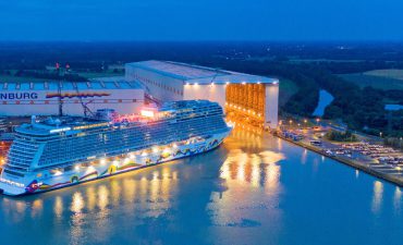 Norwegian Encore floats out