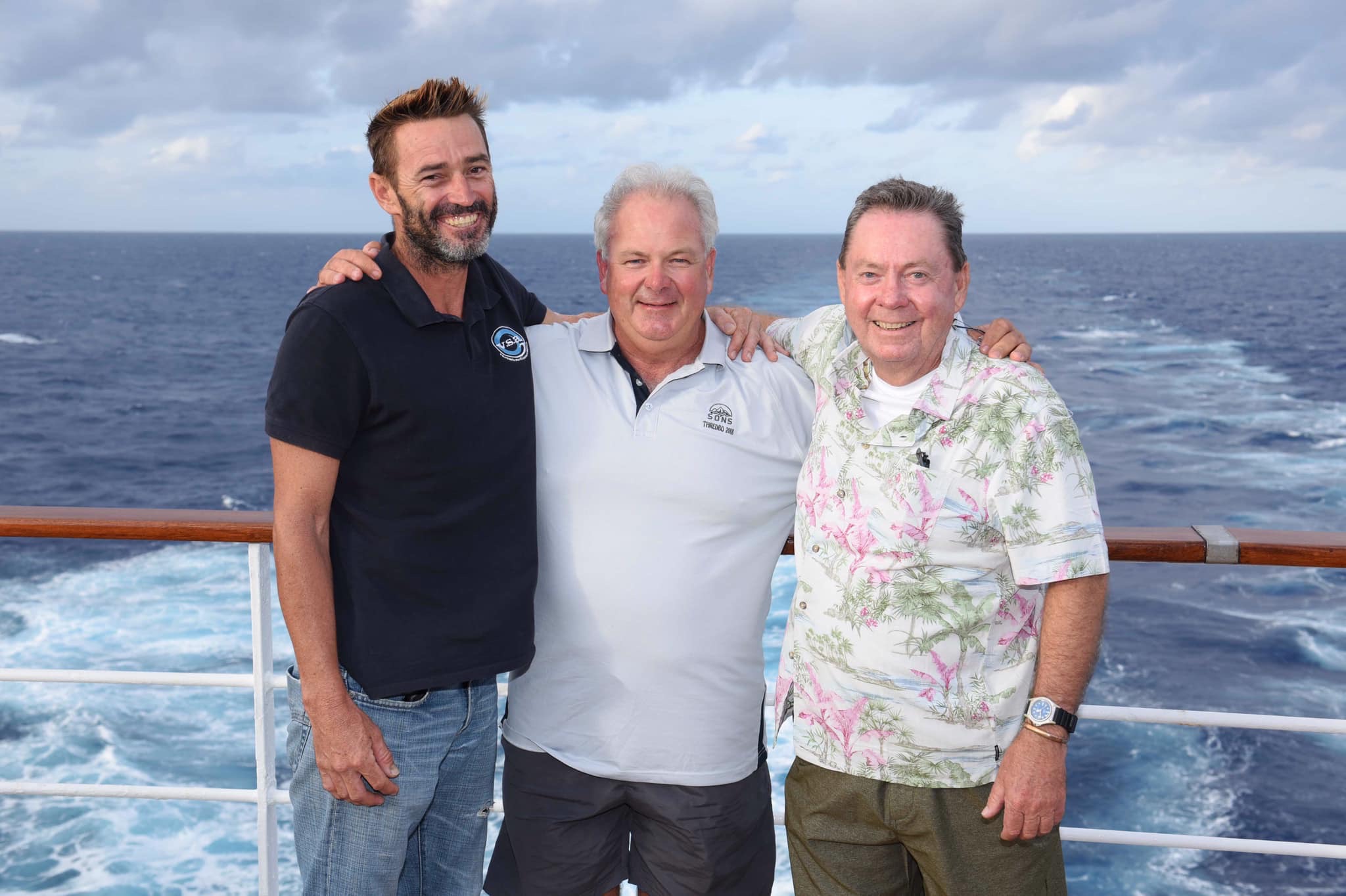 Ben, Chris and Kevin were rescued by Pacific Dawn