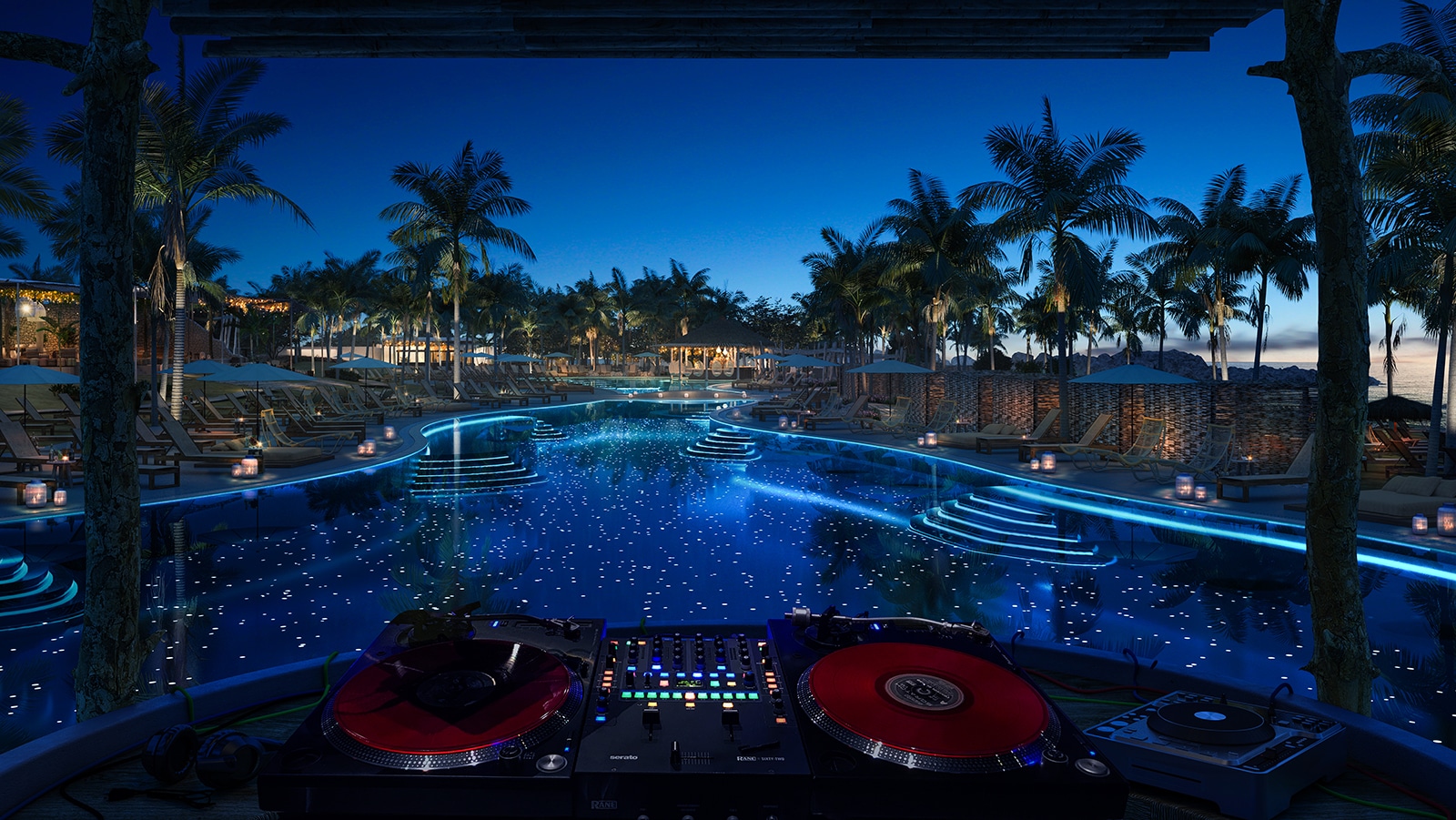 Mood lighting with Virgin Voyages
