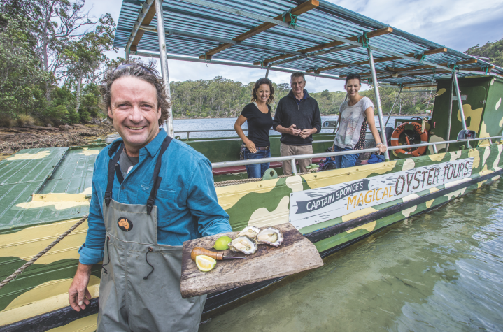 Captain Sponge, an oyster producer in Eden that has welcomed cruising