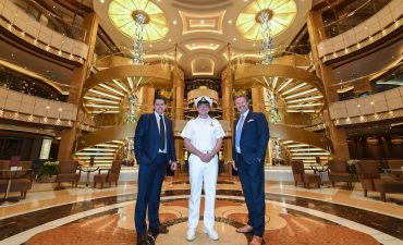 Stuart Allison, Capt Craig Street of the Majestic Princess and Canrival Australia's Sture Myrmell