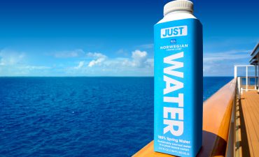 NCL will eliminate plastic bottles and use JUST water cartons