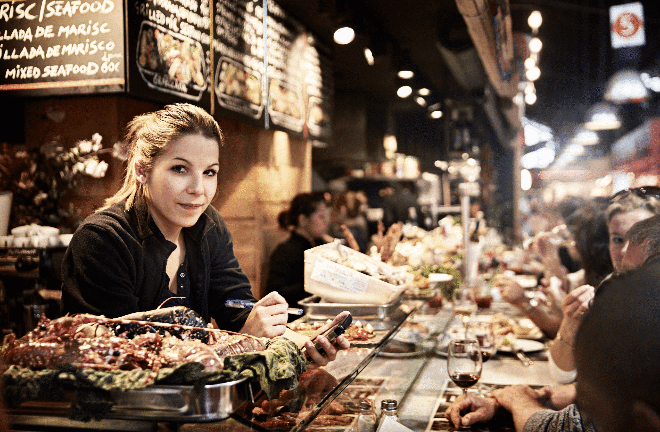 A seafood restaurant in Barcelona