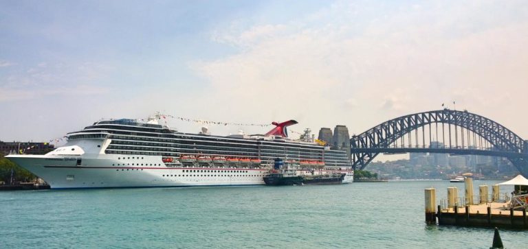 Carnival ship in Sydney