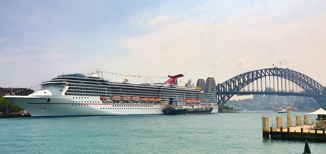 Carnival ship in Sydney