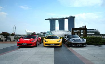 Crystal's Ferrari tour in Singapore